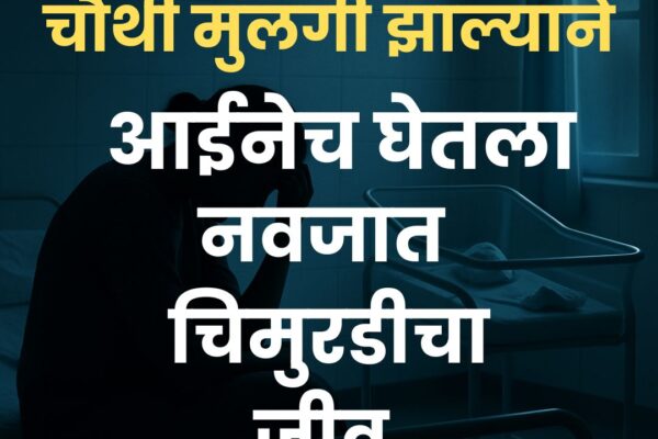 चौथी मुलगी झाल्याने आईनेच घेतला नवजात चिमुरडीचा जीव
