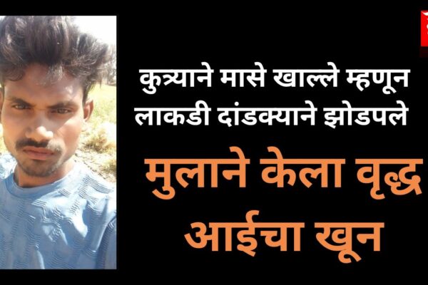 मासे कुत्र्याने खाल्ले म्हणून संताप, मुलाकडून वृद्ध आईची लाकडी दांडक्याने हत्या
